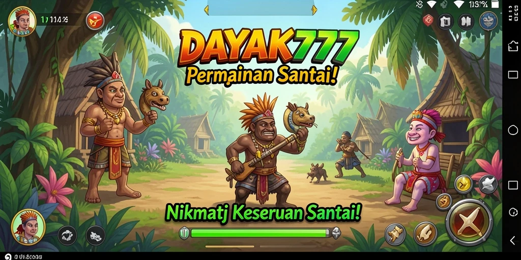 Tampilan gameplay dari <strong>DAYAK777</strong> yang penuh warna dan menarik.