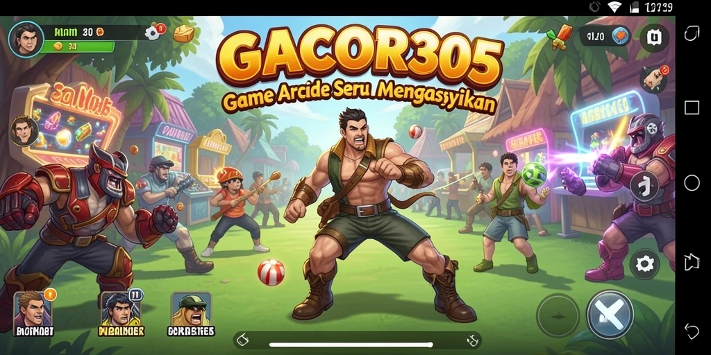 Tampilan gameplay seru dan penuh warna dari GACOR305.