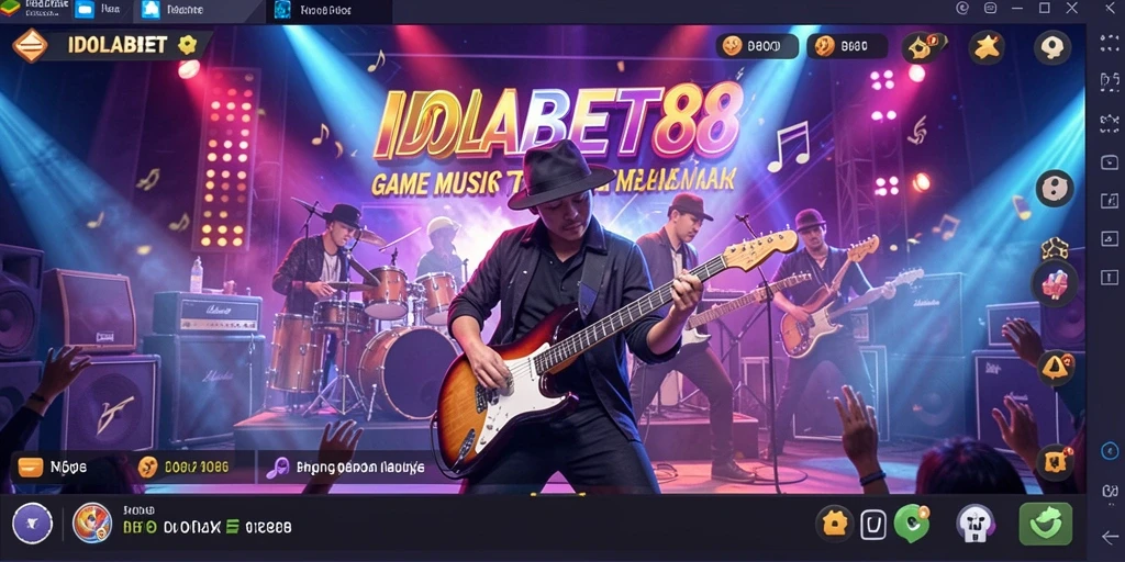 Tampilan gameplay <strong>IDOLABET88</strong> yang menarik dengan lagu-lagu seru.