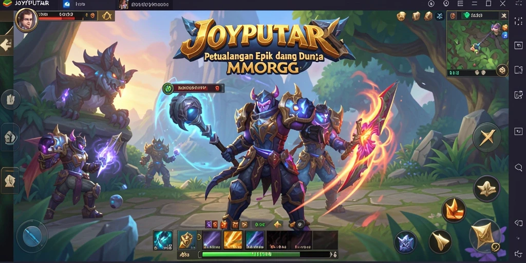 Tampilan gameplay JOYPUTAR menampilkan aksi seru dalam dunia MMORPG.