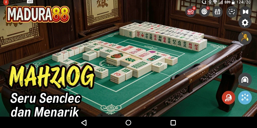 Tampilan gameplay seru dari MADURA88 yang penuh teka-teki Mahjong.