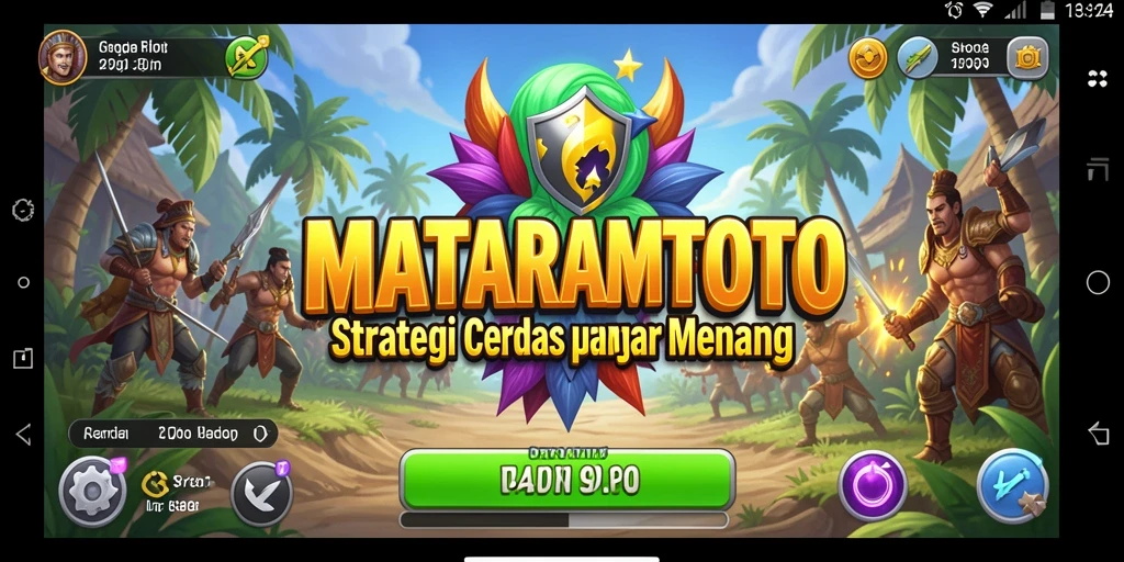 Tampilan gameplay <strong>MATARAMTOTO</strong> dengan aksi strategi yang mendebarkan.