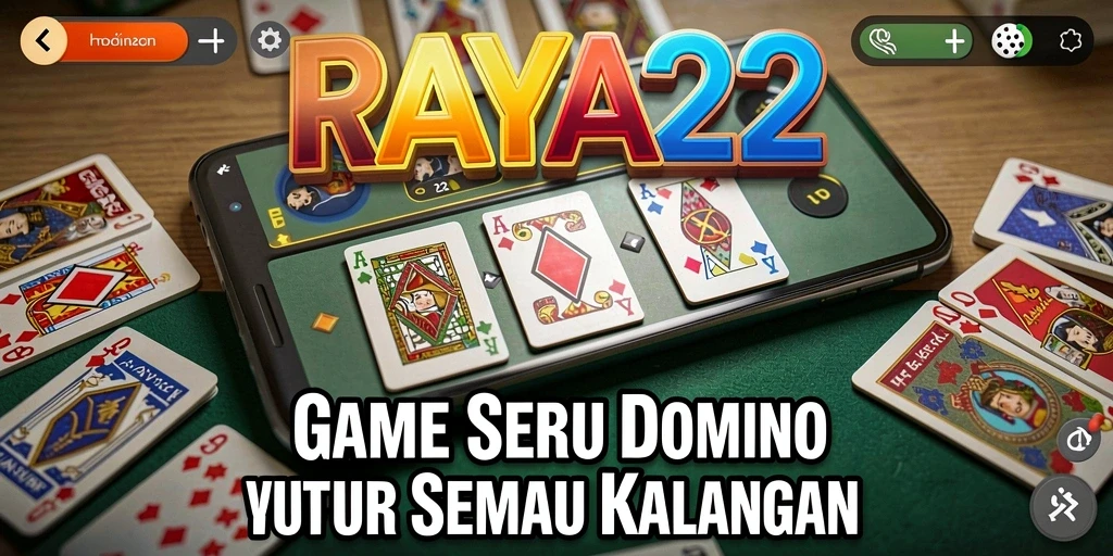 Gameplay RAYA22 yang menampilkan keseruan permainan Domino.