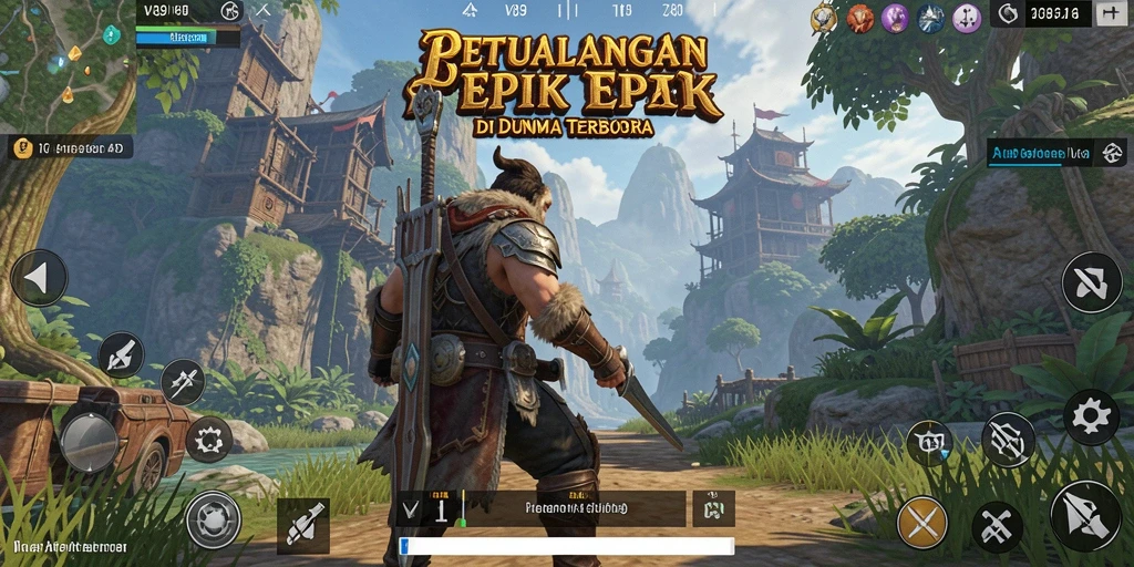 Tangkapan layar gameplay V89 menampilkan aksi petualangan seru.