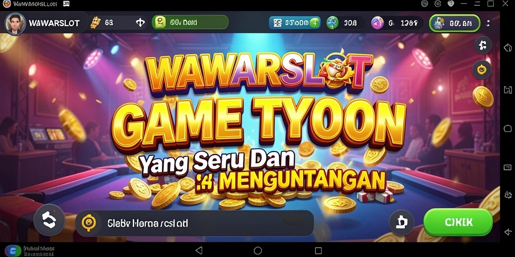 Screenshot menampilkan gameplay seru WAWARSLOT dalam membangun bisnis.